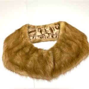MINK COLAR Genuine Real Fur Ladies lined collar  for Jacket Coat